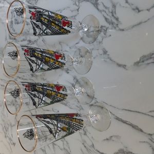 VTG Libby Treasure Island Pilsner Glasses